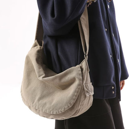 Plain Flap Crossbody Bag