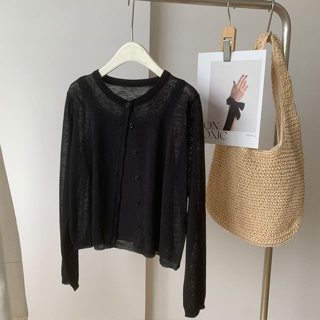 Plain Light Cardigan