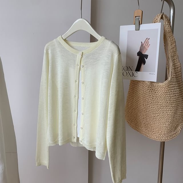 Plain Light Cardigan
