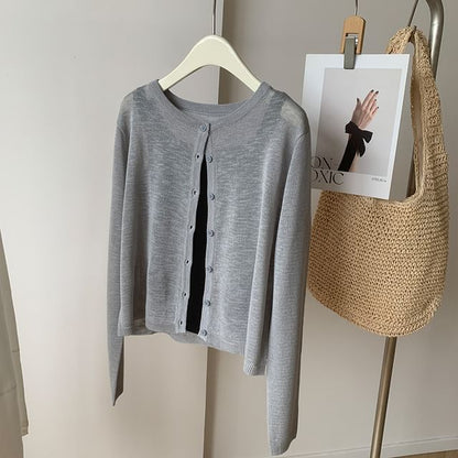 Plain Light Cardigan