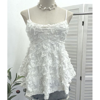 Ruffled Scoop Neck Spaghetti Strap Camisole