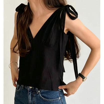 Slim V-Neck Camisole with Adjustable Straps