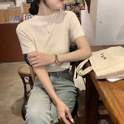Mock Neck Knit Top