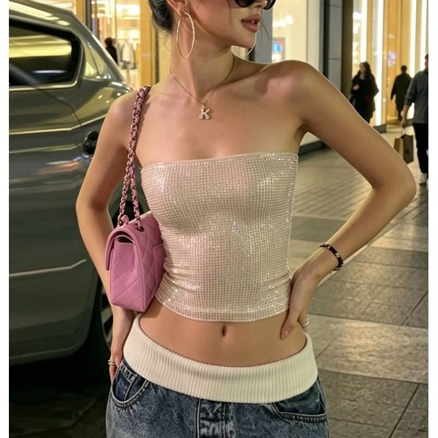 Rhinestone Tube Top