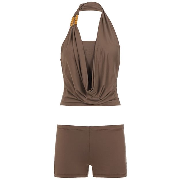 Crop Tank Top and Hot Pants Set