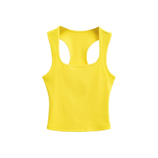 Ribbed Racerback Crop Tank