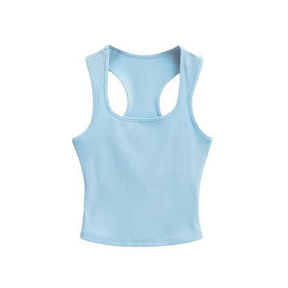 Ribbed Racerback Crop Tank