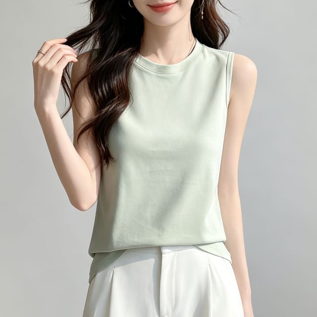 Crew Neck Tank Top
