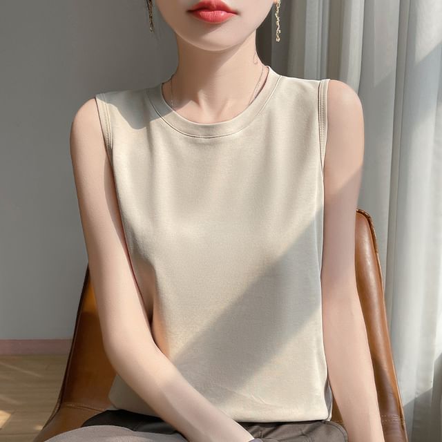 Crew Neck Tank Top