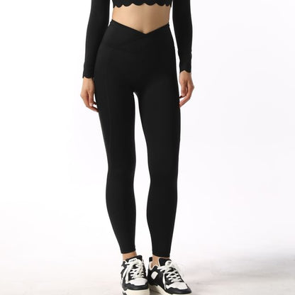 High Waist Plain Ruched Mini A-Line Skirt / Yoga Pants
