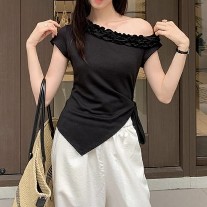 Off-Shoulder Asymmetrical Top