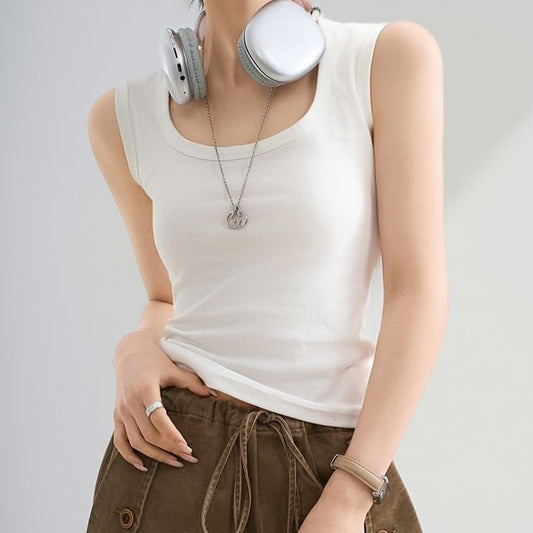 Square Neck Crop Tank