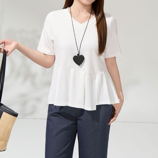 V-Neck Flowy Blouse