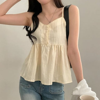 V-Neck Flowy Camisole Top