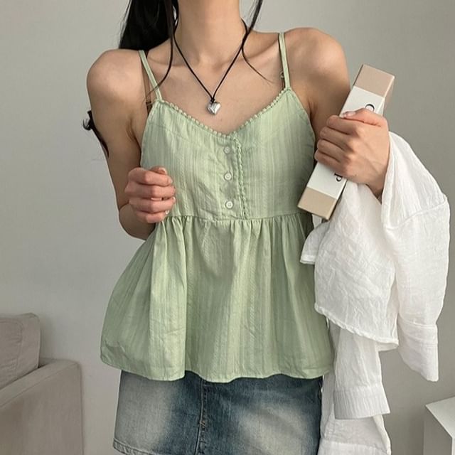 V-Neck Flowy Camisole Top