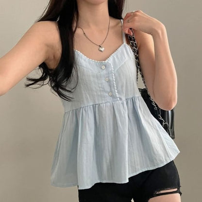 V-Neck Flowy Camisole Top