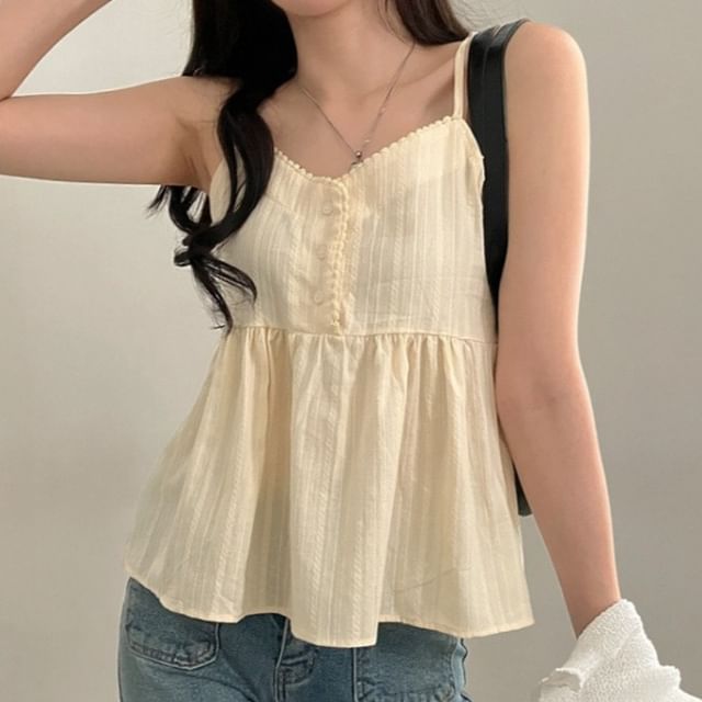 V-Neck Flowy Camisole Top