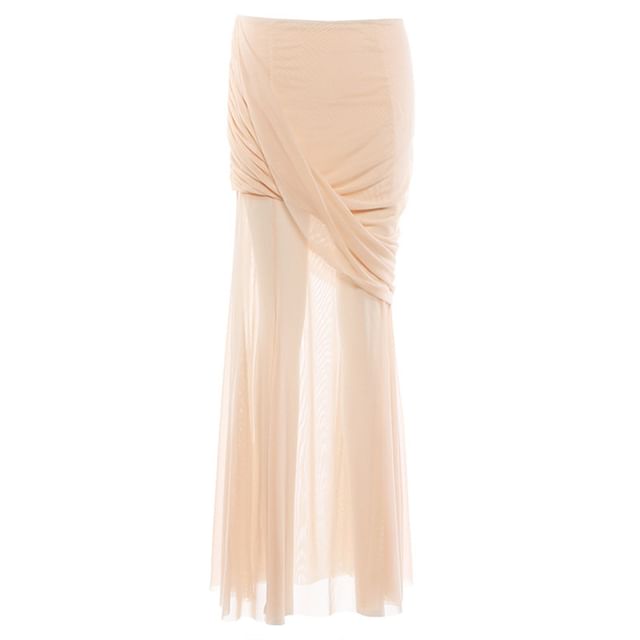 Asymmetric Sleeveless Crop Top and High Waist Mermaid Skirt Set