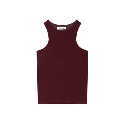 Solid Crew Neck Tank Top