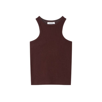 Solid Crew Neck Tank Top