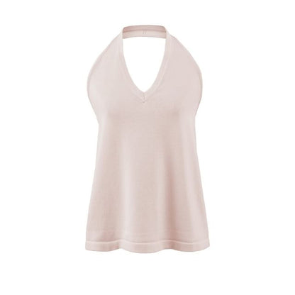 Flowy Halter Neck Solid Top