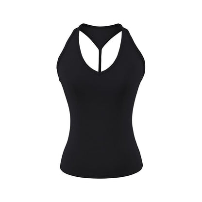 Racerback Sleeveless Solid Crop Top