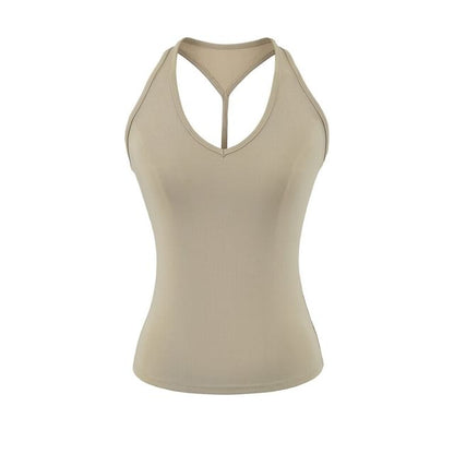 Racerback Sleeveless Solid Crop Top