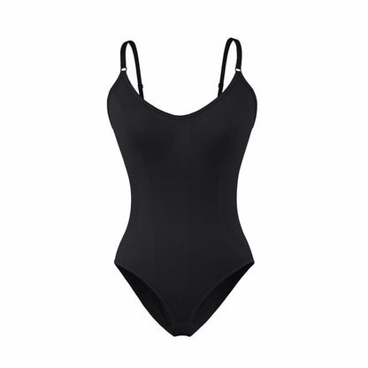 Spaghetti Strap Solid Bodysuit Top