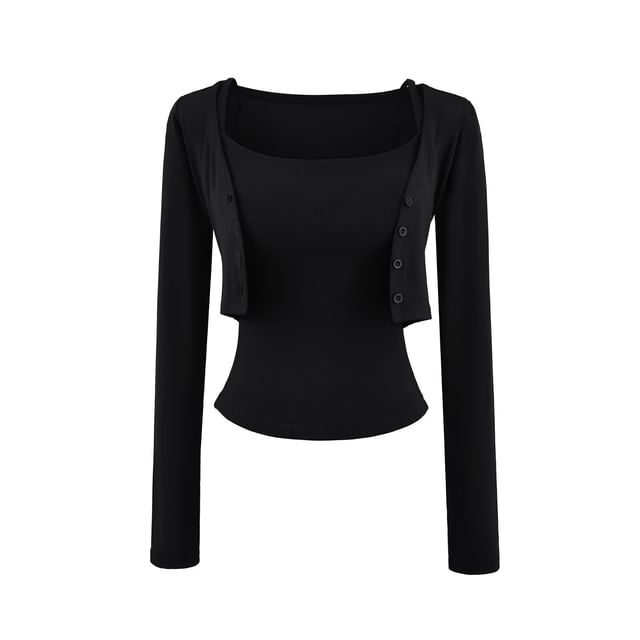 Camisole and Crop Cardigan Set