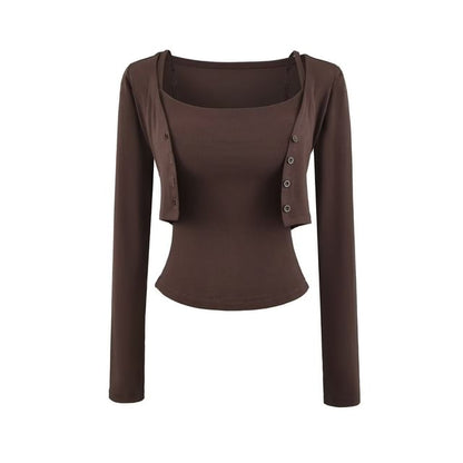 Camisole and Crop Cardigan Set