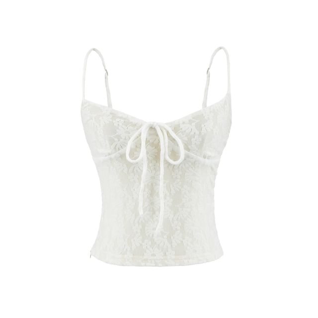 Lace Camisole and Bell Sleeve Cardigan Duo