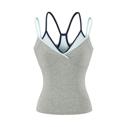 Contrast Trim Mock Two-Piece Camisole