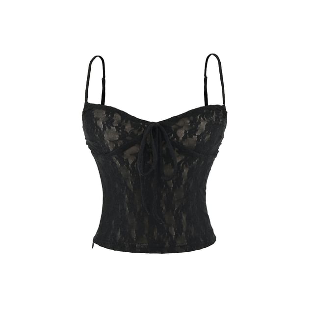 Lace Camisole and Bell Sleeve Cardigan Duo