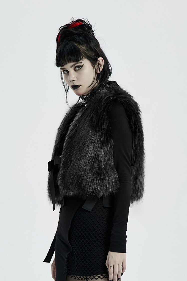 Steampunk Bowknot Side Bandage Coat