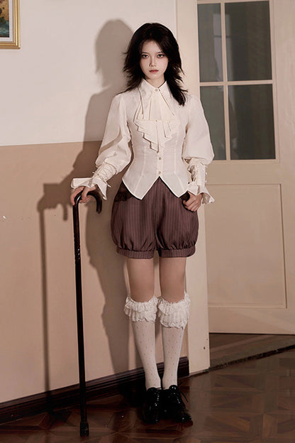 Manchester Striped Prince Ouji Lolita Waistcoat