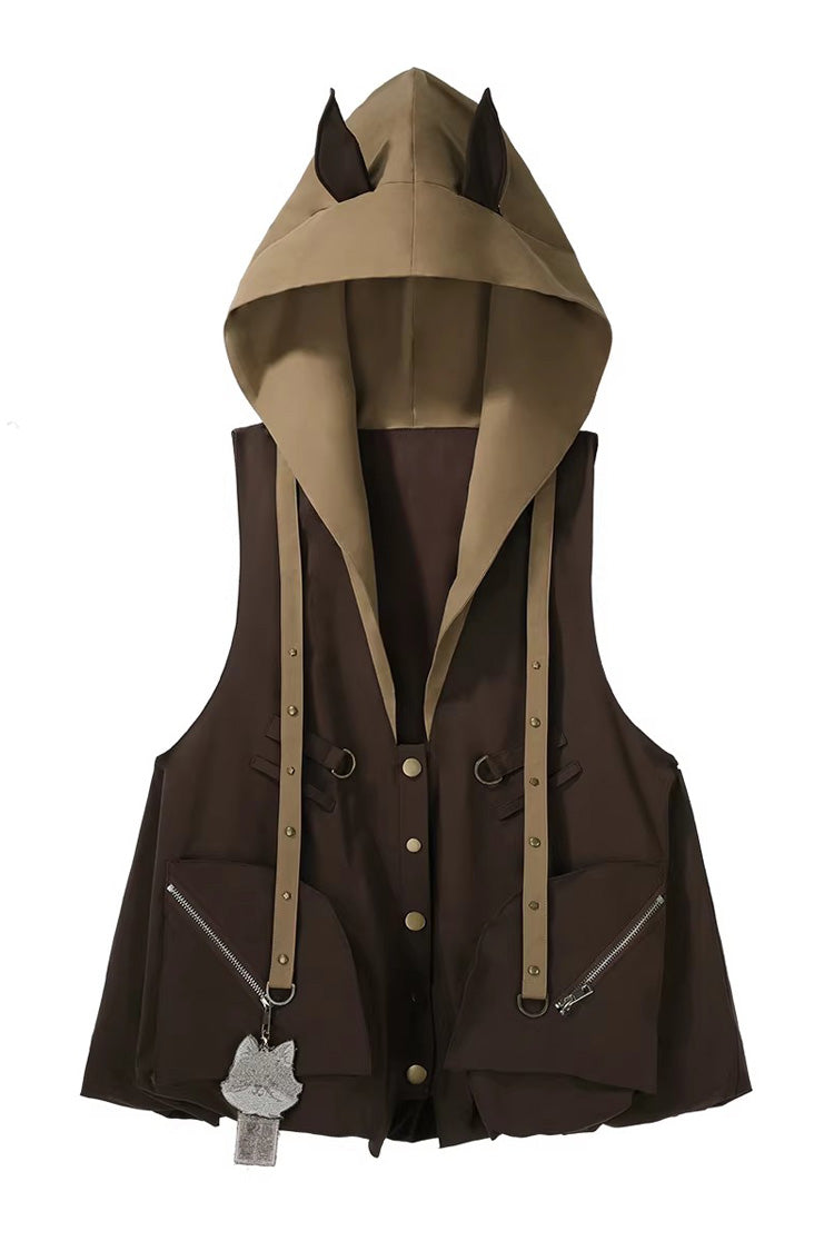 Fox Trail Hooded Punk Prince Ouji Lolita Set