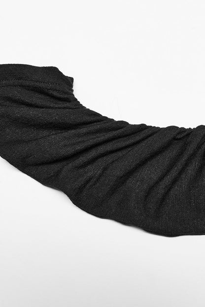 Asymmetric Slash Shoulder Gothic Tee