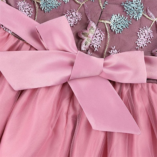 Sleeveless Girl Flower Girls' 3D Party Dress