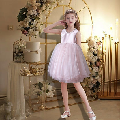 Princess Flower Wedding Girl Party Girls' Dress