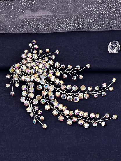 Rhinestone – Accessory Hair Bridal Elegant and Crystal Flower