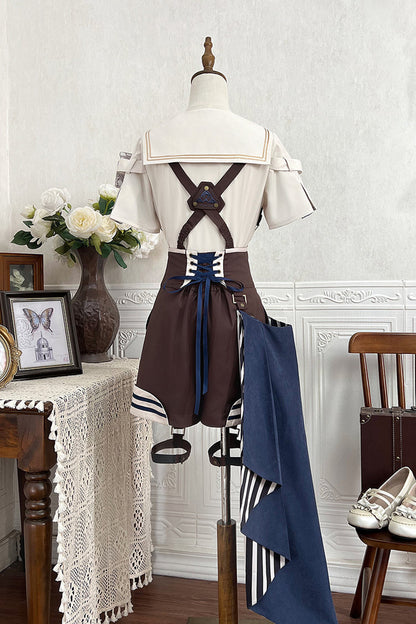 Wonder Equipment Inventor Ouji Punk Lolita Bib Shorts
