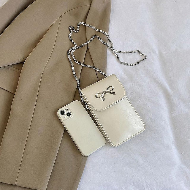 Leather Women's Phone Bag Daily PU Mobile Crossbody