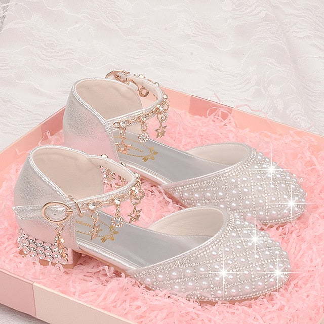 Heels Girls' Shoes Leather Glitters Heel PU Daily