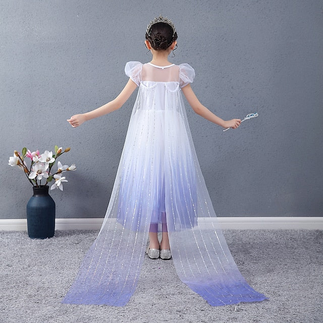 Flower Movie Girl Cosplay Dress Girls' Princess Elsa