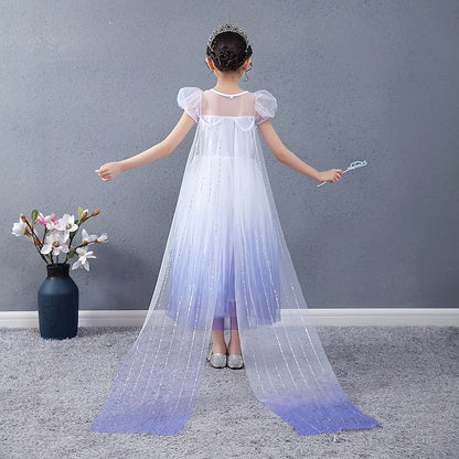 Flower Movie Girl Cosplay Dress Girls' Princess Elsa