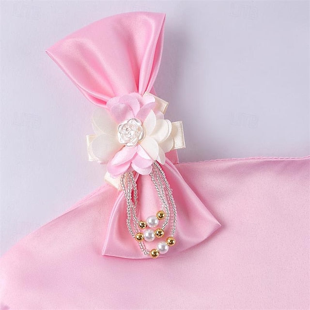 Dress 3D Girls' Sleeveless Easter Summer Party Flower