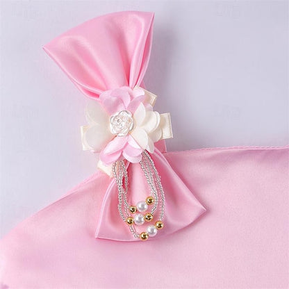 Dress 3D Girls' Sleeveless Easter Summer Party Flower