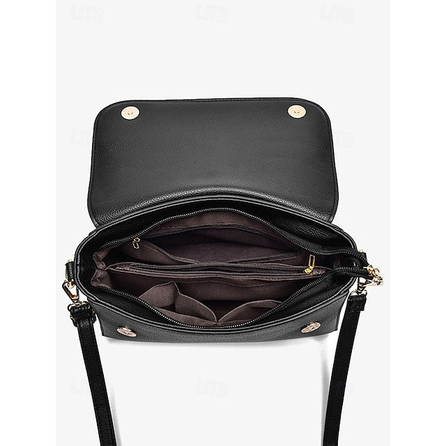 Burgundy Bags in Crossbody Leather Black Women's Faux and