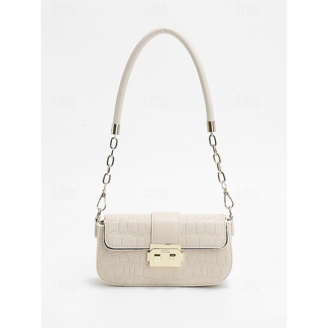 Women's Bag Baguette Shoulder Envelope Leather PU