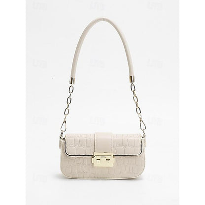 Women's Bag Baguette Shoulder Envelope Leather PU